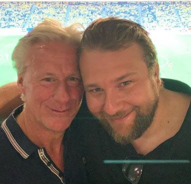 Robin Borg With His Father